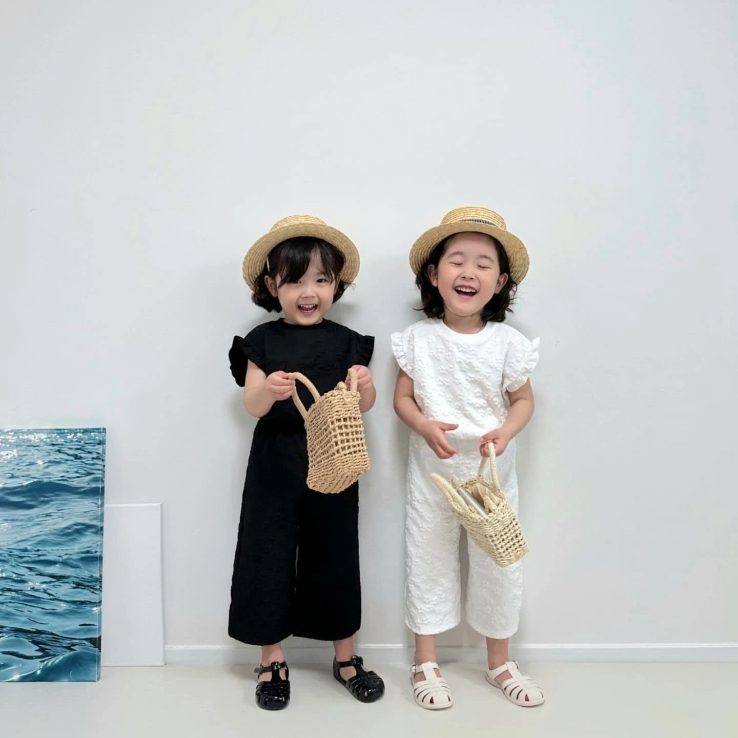 Milki Summer Embossed Top and Bottom Set