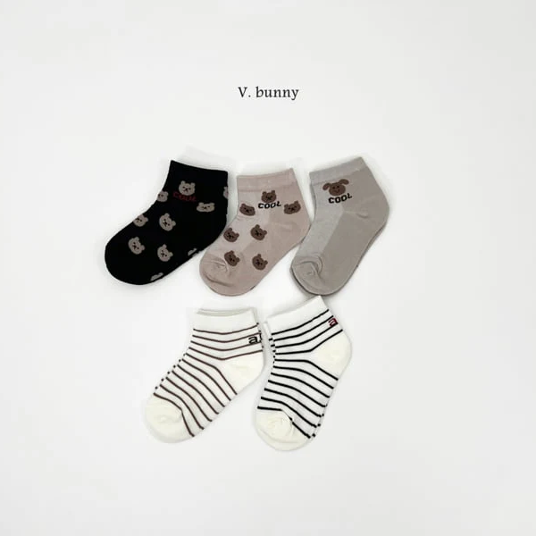 V Bunny Socks Set