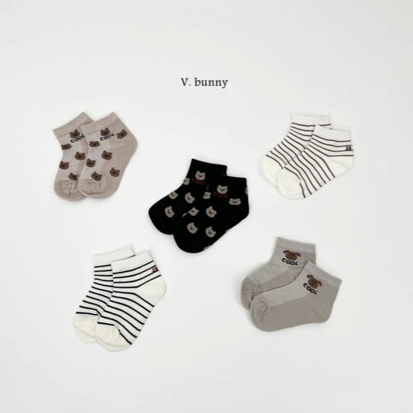V Bunny Socks Set