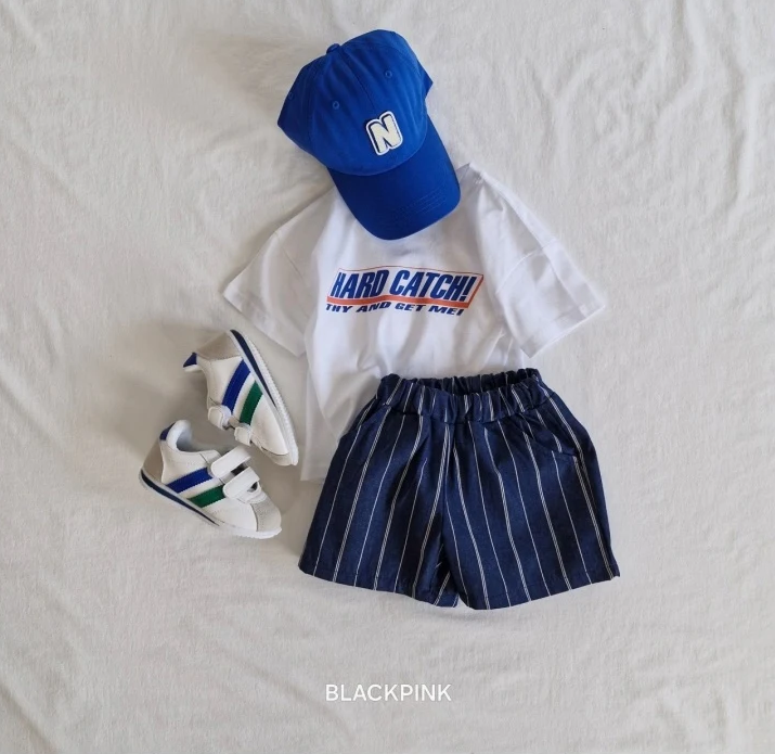 Black Pink Cony Denim Shorts