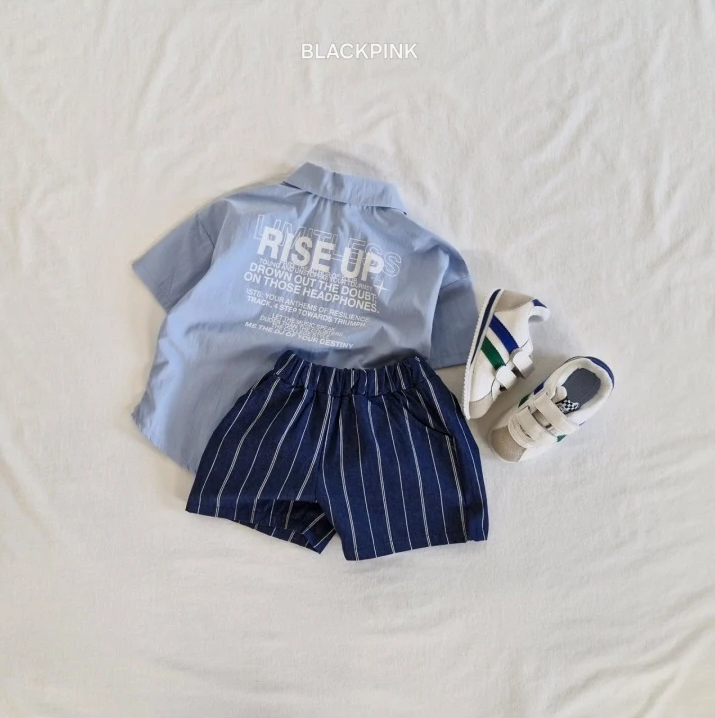 Black Pink Cony Denim Shorts