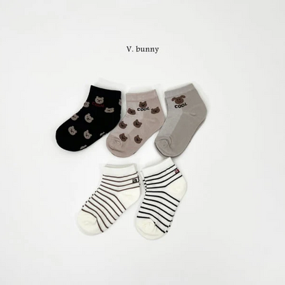V Bunny Socks Set