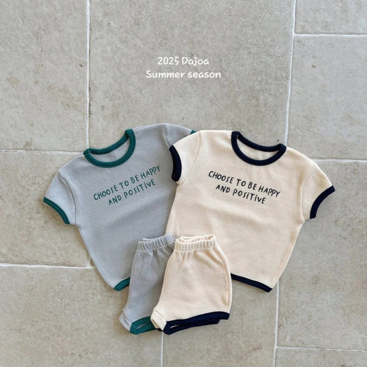 Dajoa 25SS Waffle Top and Bottom Set